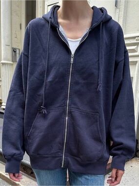 Navy Brandy Melville Christy hoodie
